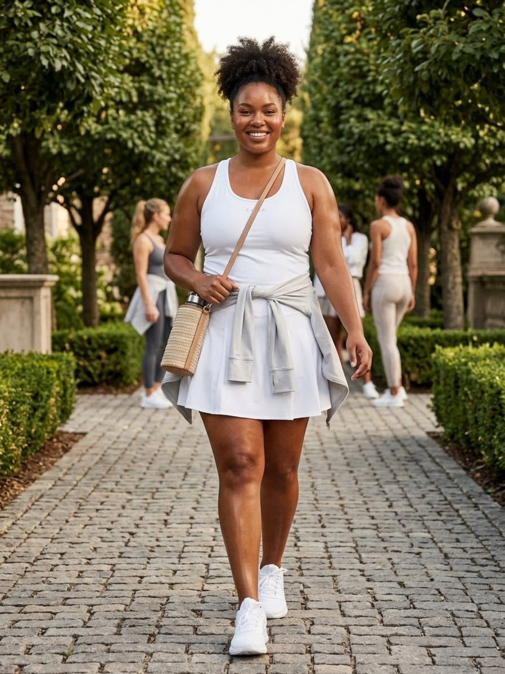 CALIA by Carrie Underwood White Athletic Circle Skirt